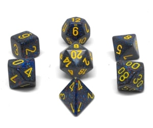 CHX25366 Twilight 7PC Polyhedral Speckled Dice Set image 0